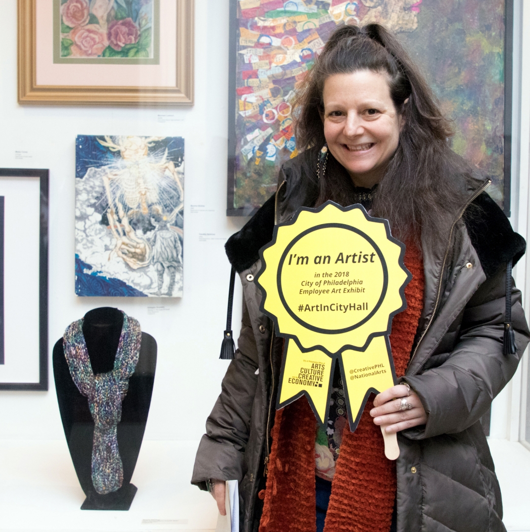 19th Annual Exhibit Painted Rayon