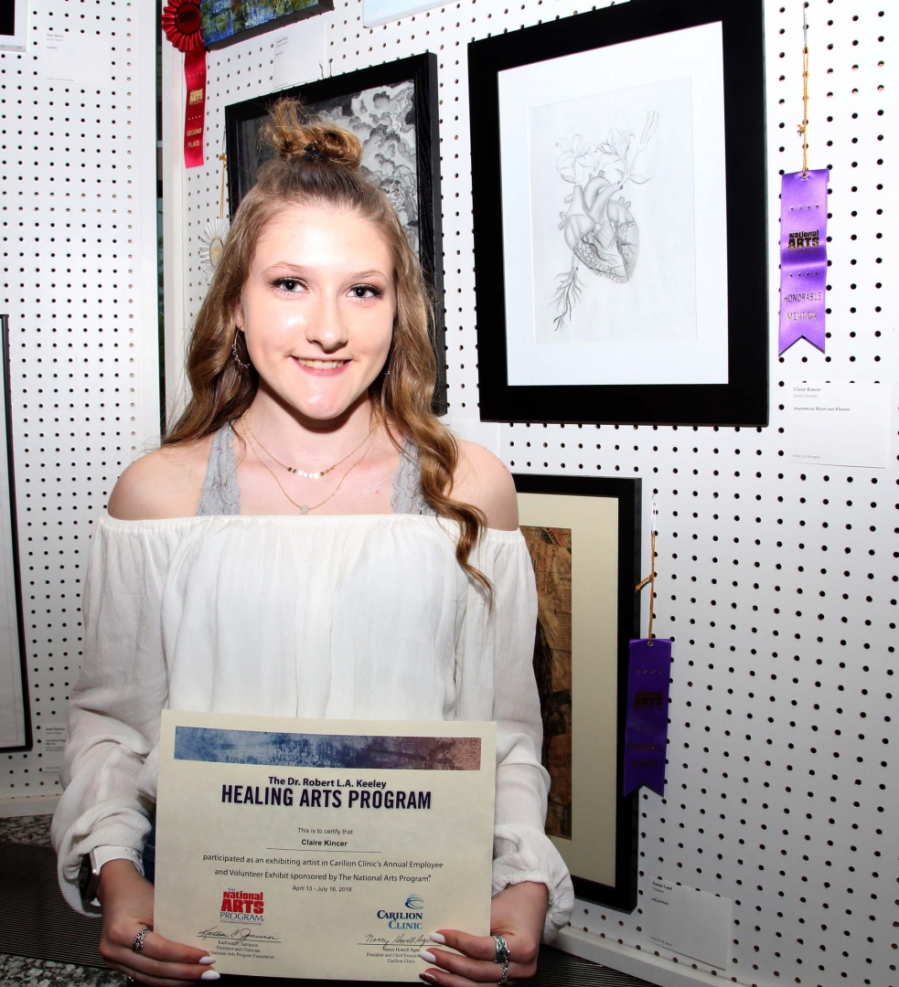 5th Annual Exhibit Anatomical Heart and Flowers