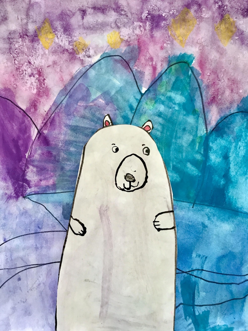 11th Annual Exhibit Polar Bear at Night