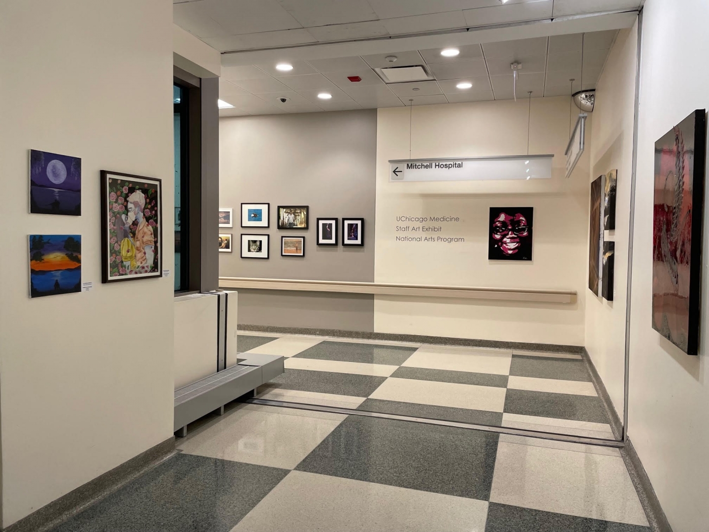 art fills the hallways 