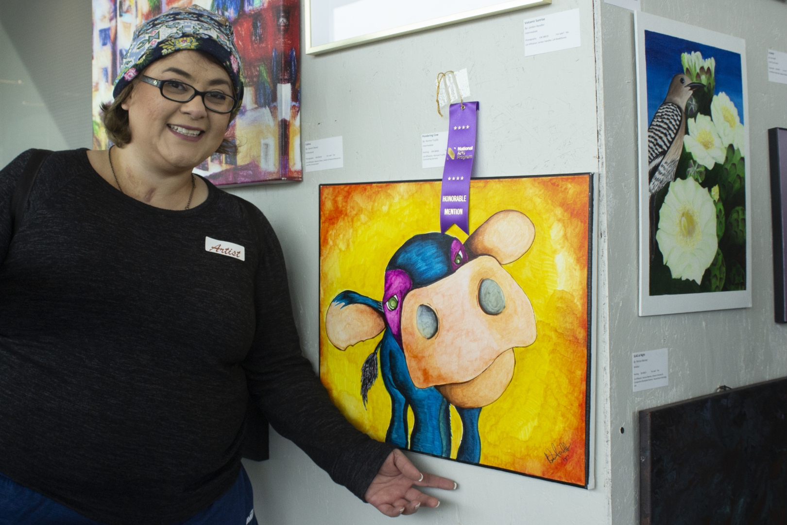 9th Annual Exhibit Pondering Cow