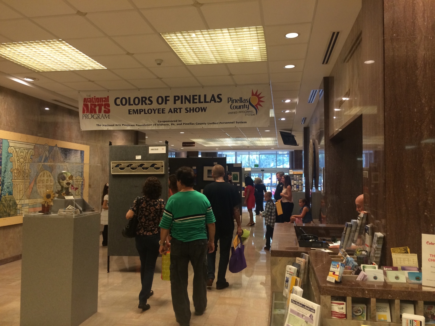 10th Annual Exhibit Taking in the amazing artwork (all 240 pieces of it!) at the Pinellas County NAP reception.