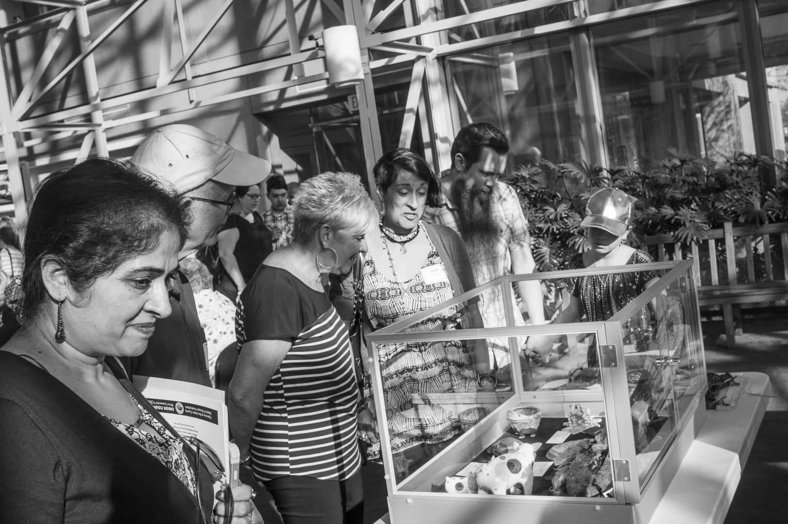 17th Annual Exhibit Attendees taking in the 3D artwork at the 17th Annual Show in Union County